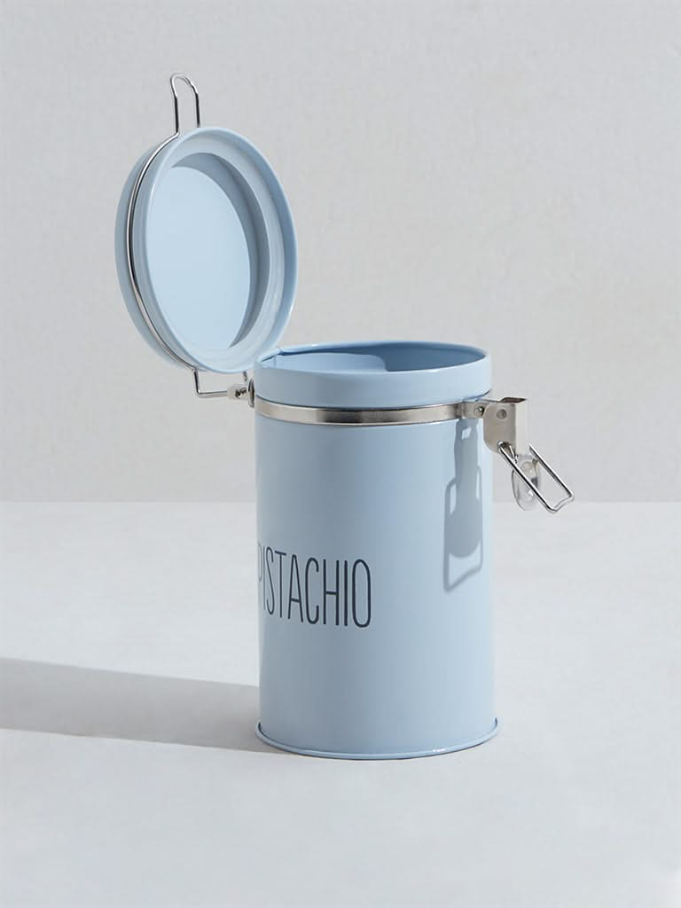 Westside Home Light Blue Pistachios Canister