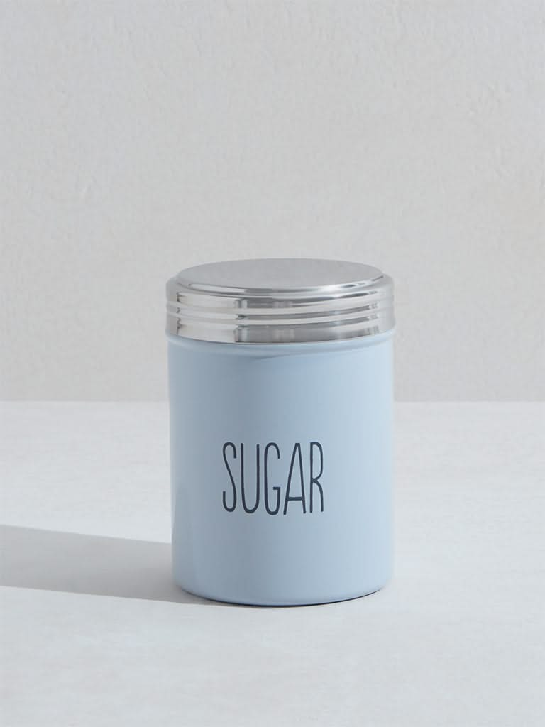 Westside Home Light Blue Sugar Canister