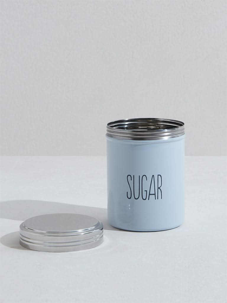 Westside Home Light Blue Sugar Canister