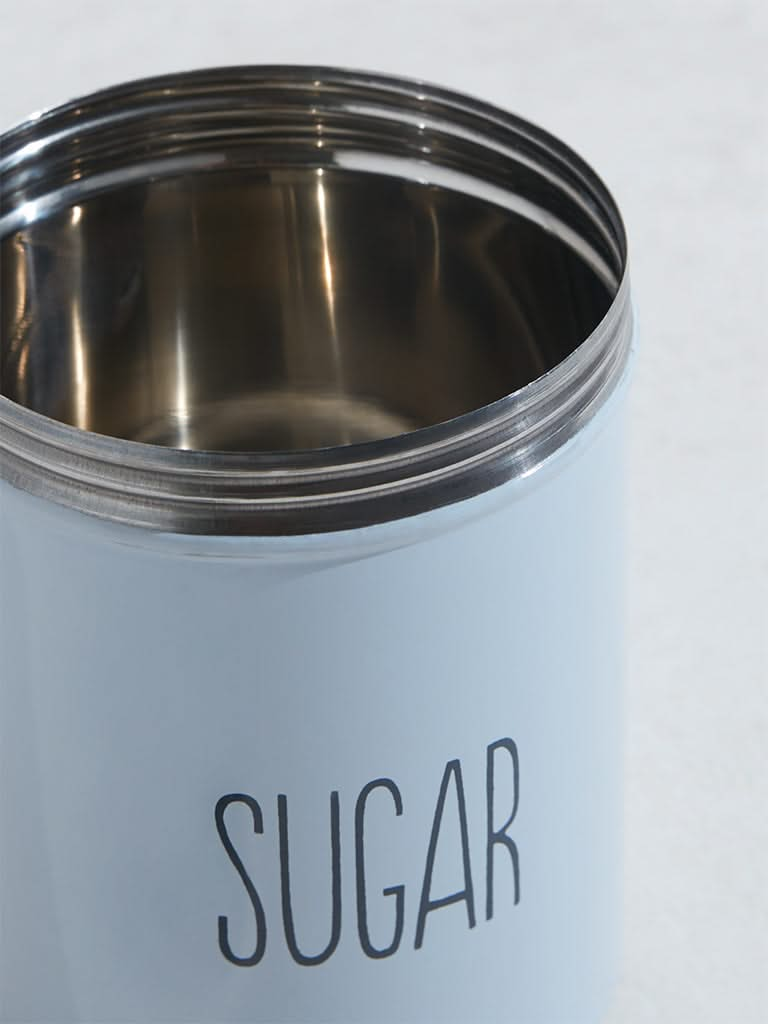 Westside Home Light Blue Sugar Canister