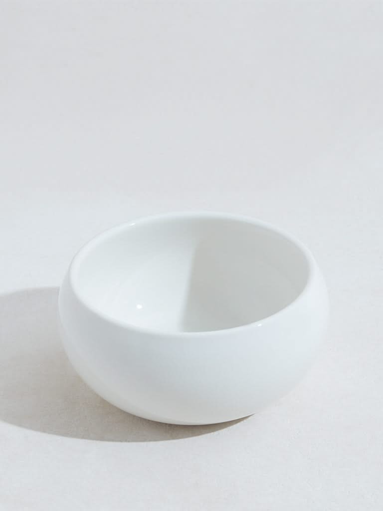 Westside Home White Small Round Bowl