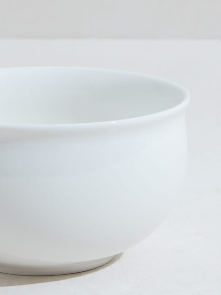 Westside Home White Porcelain Soup Bowl