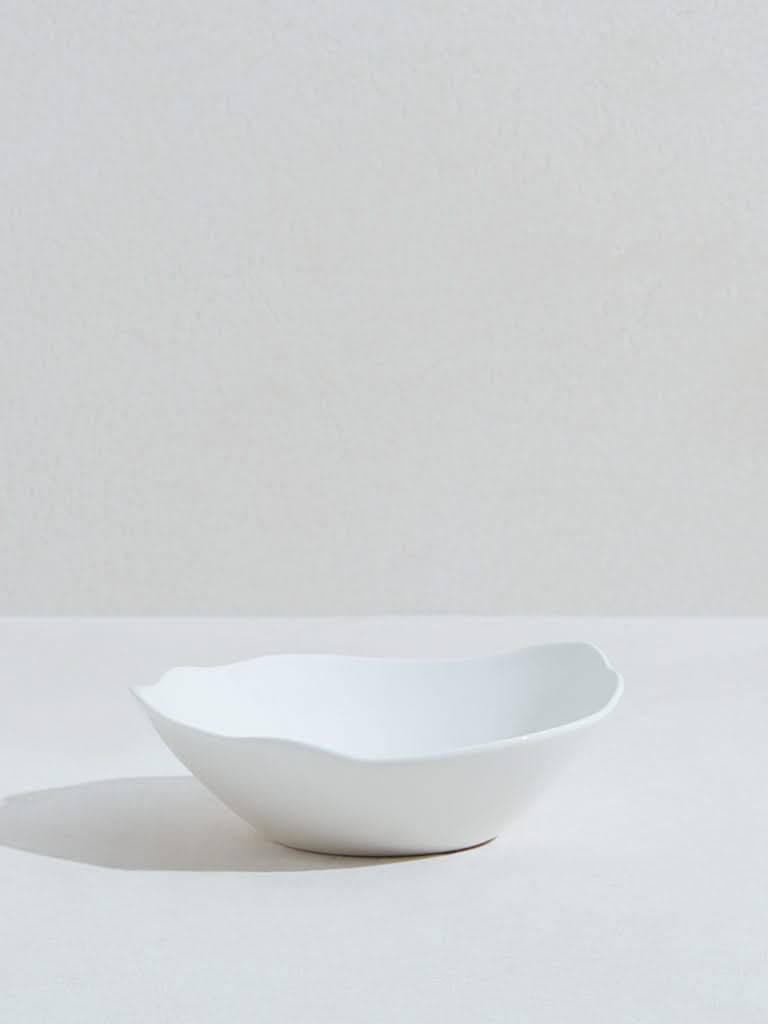 Westside Home White Porcelain Large Bowl