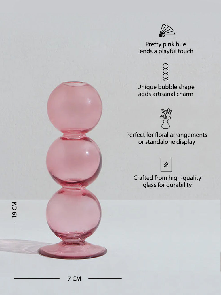 Westside Home Pink Bubble Vase