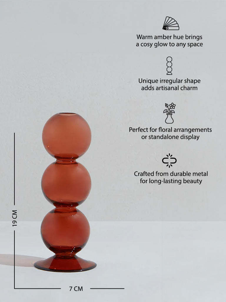 Westside Home Amber Bubble Vase