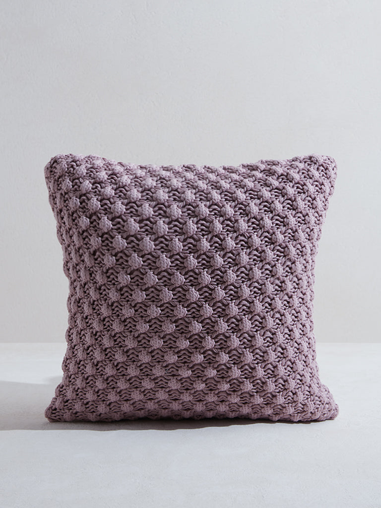 Westside Home Purple Popcorn Textured Cushion Cover