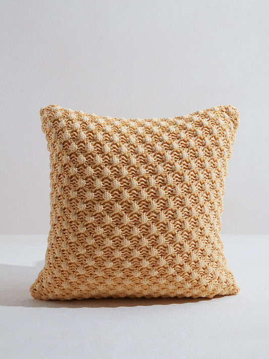 Westside Home Mustard Popcorn Textured Cushion Cover