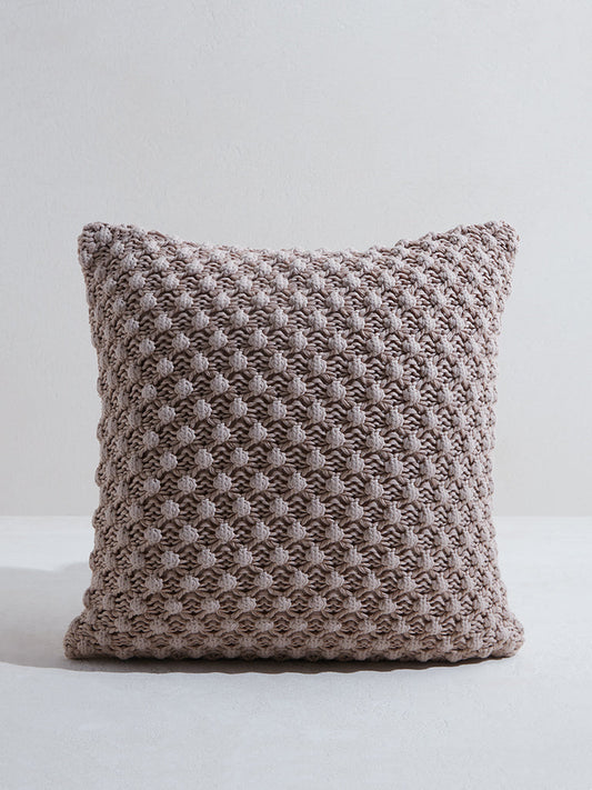 Westside Home Brown Popcorn Textured Cushion Cover