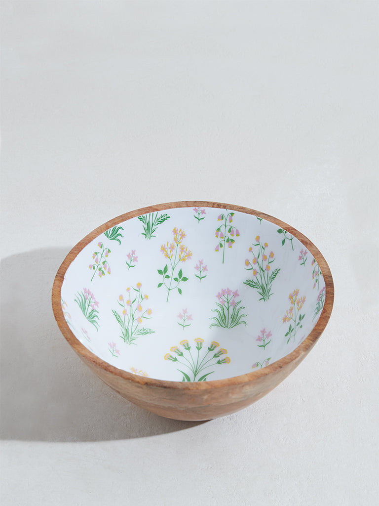 Westside Home Multicolour Floral Design Large Bowl