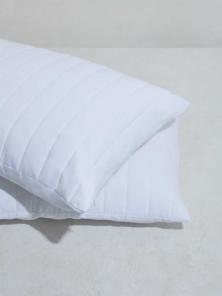 Westside Home White Pillow Protector (Set of 2)