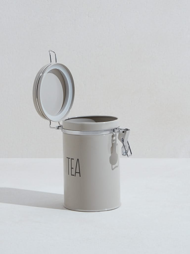 Westside Home Off White Tea Canister