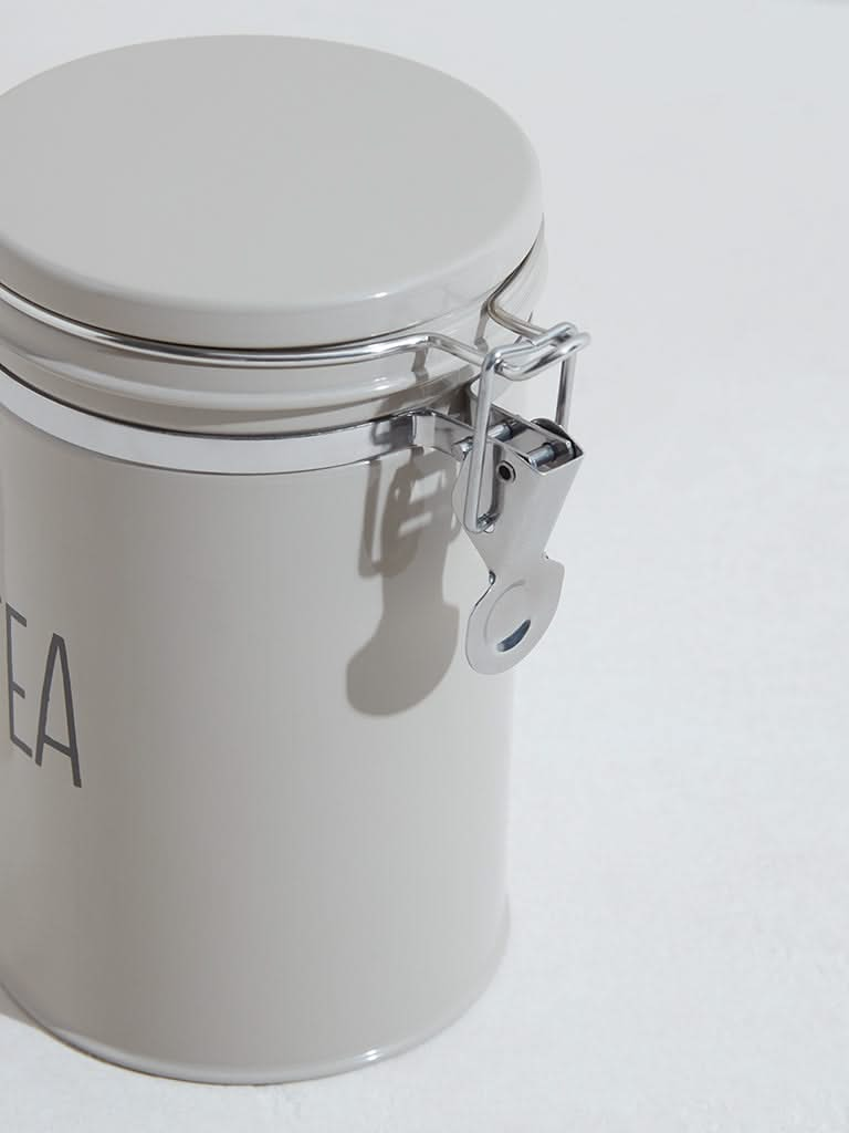 Westside Home Off White Tea Canister