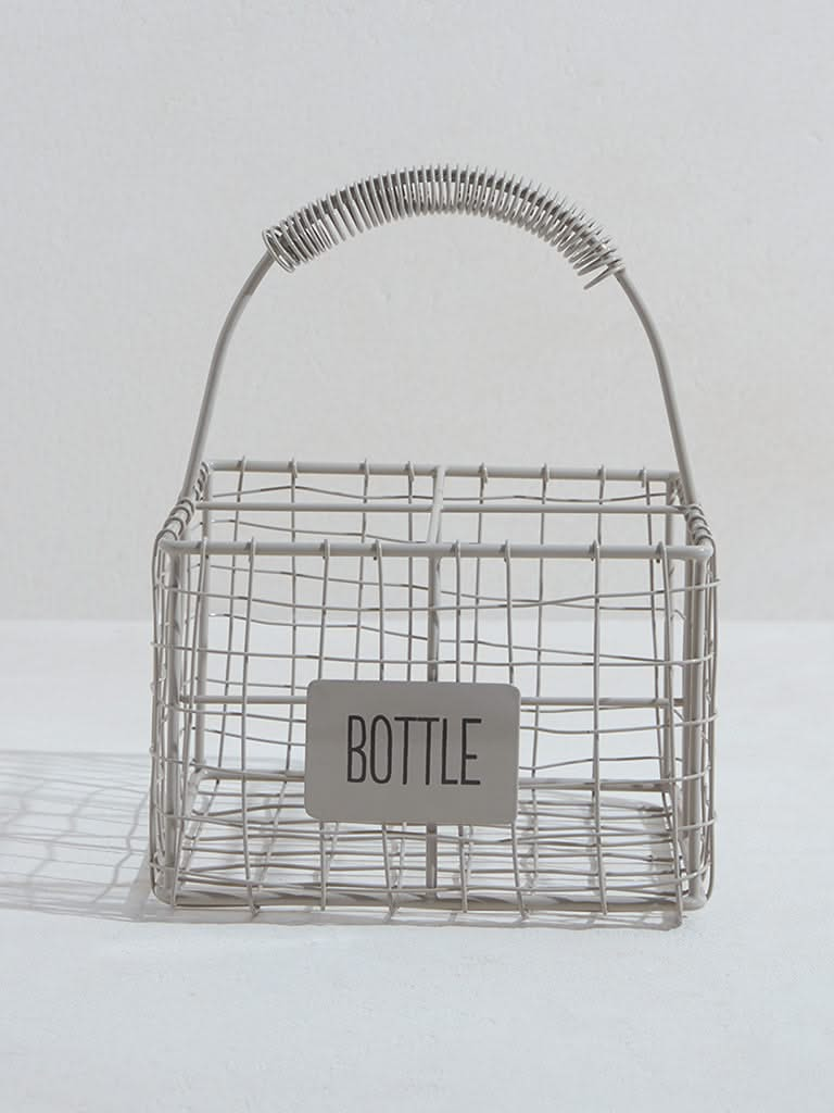 Westside Home Off White Wired Bottle Holder