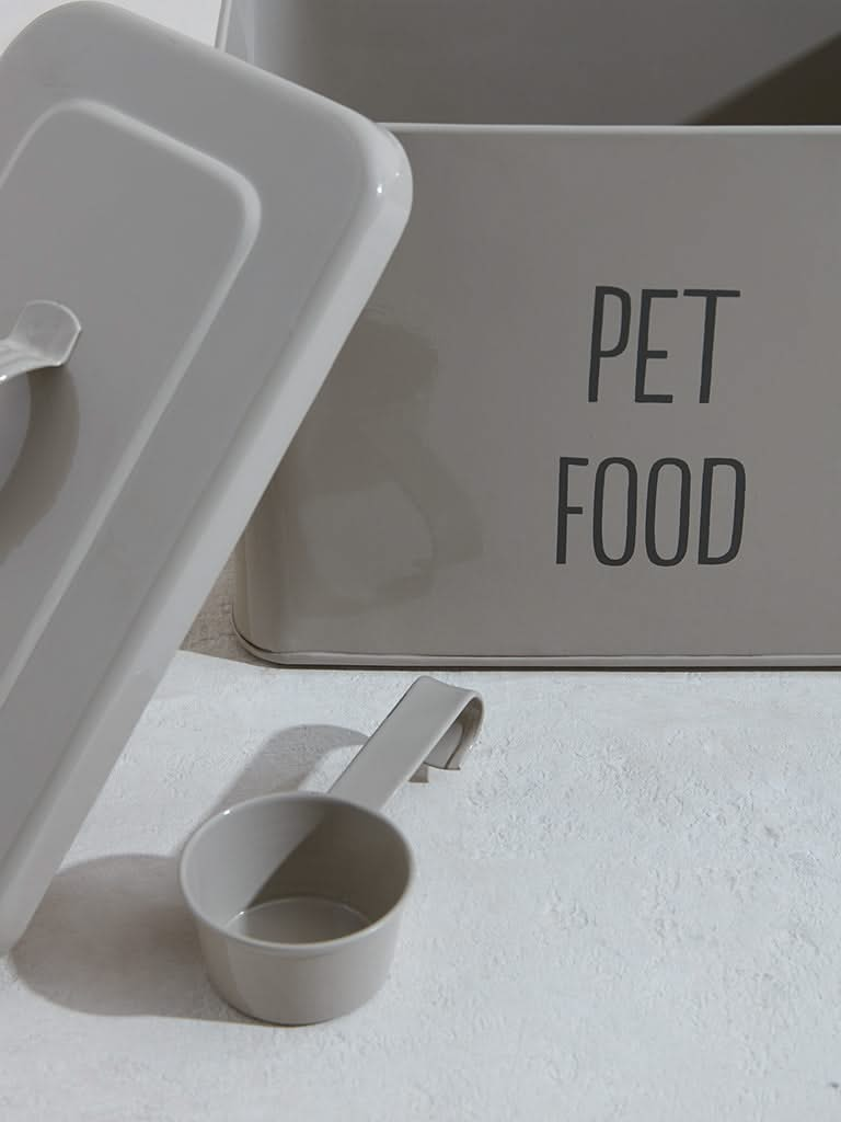 Westside Home Off White Pet Food Storage Container