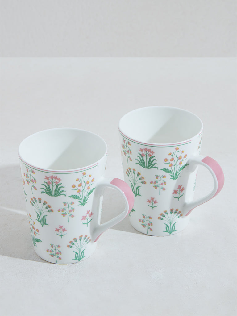 Westside Home Multicolour Floral Mug Set of 2