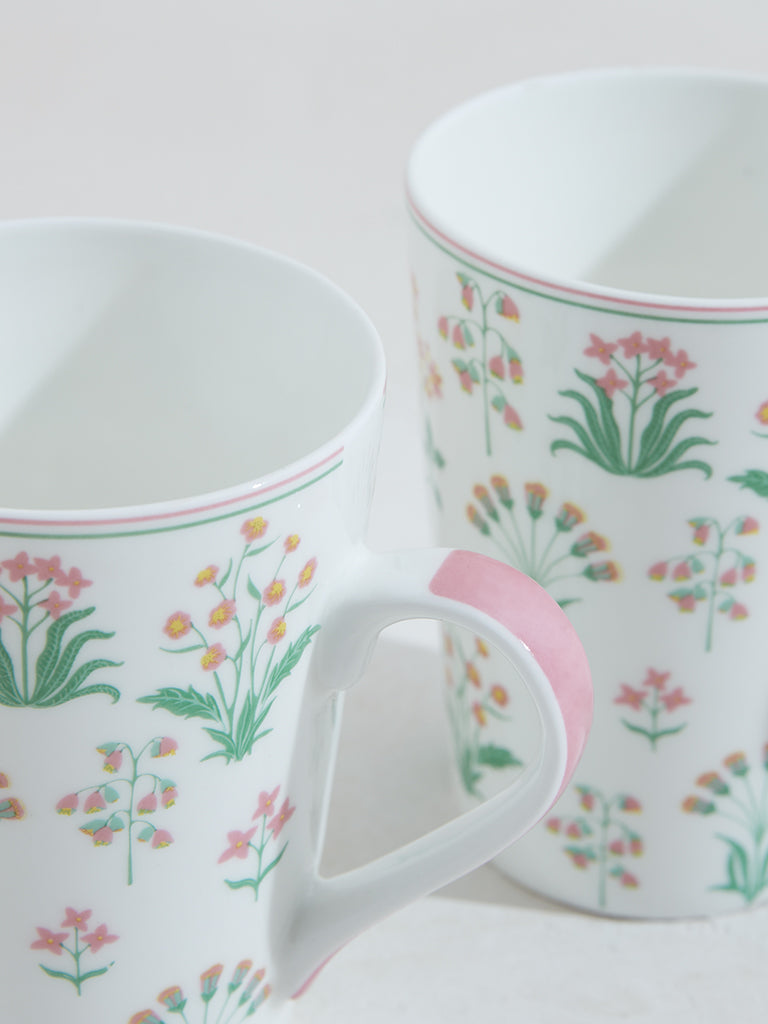 Westside Home Multicolour Floral Mug Set of 2