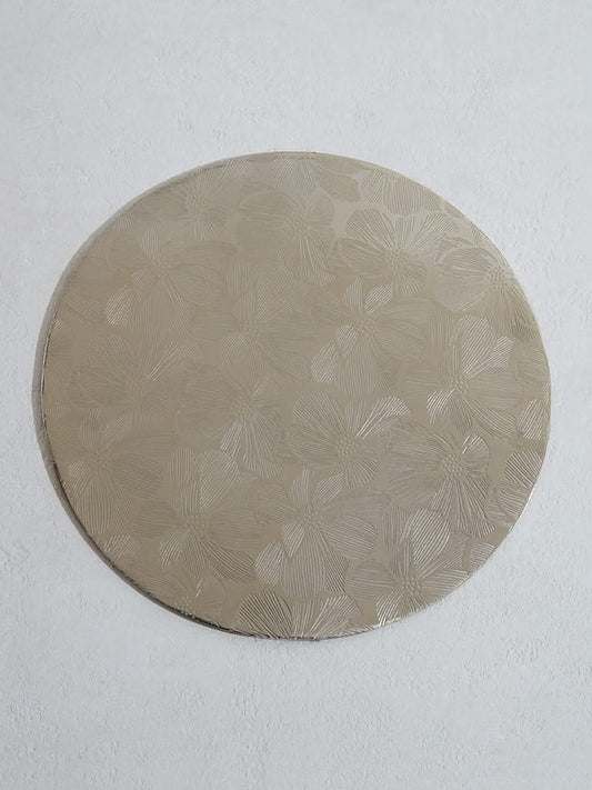 Westside Home Dull Gold Floral Patterned Placemat