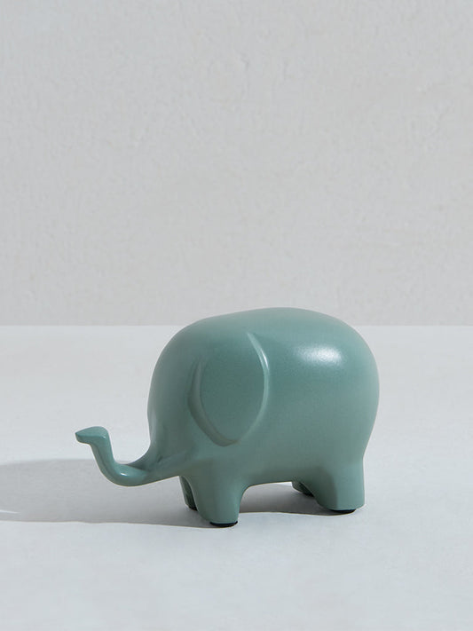 Westside Home Aqua Elephant Figurine-Small