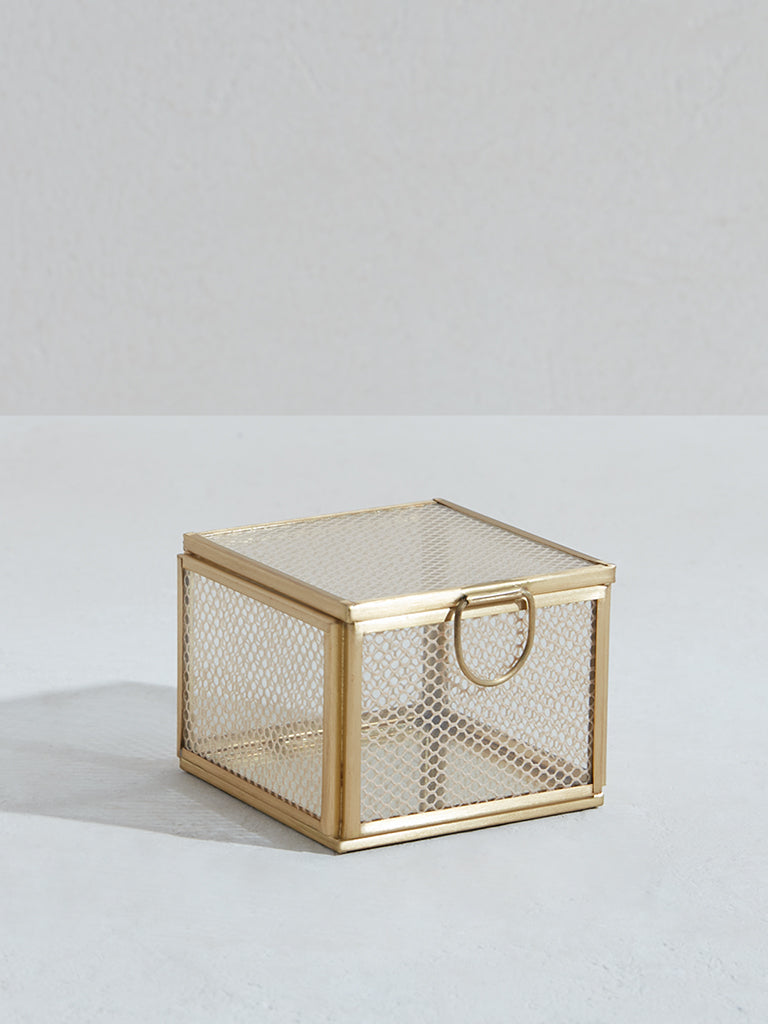 Westside Home Gold Twine Jewellery Box