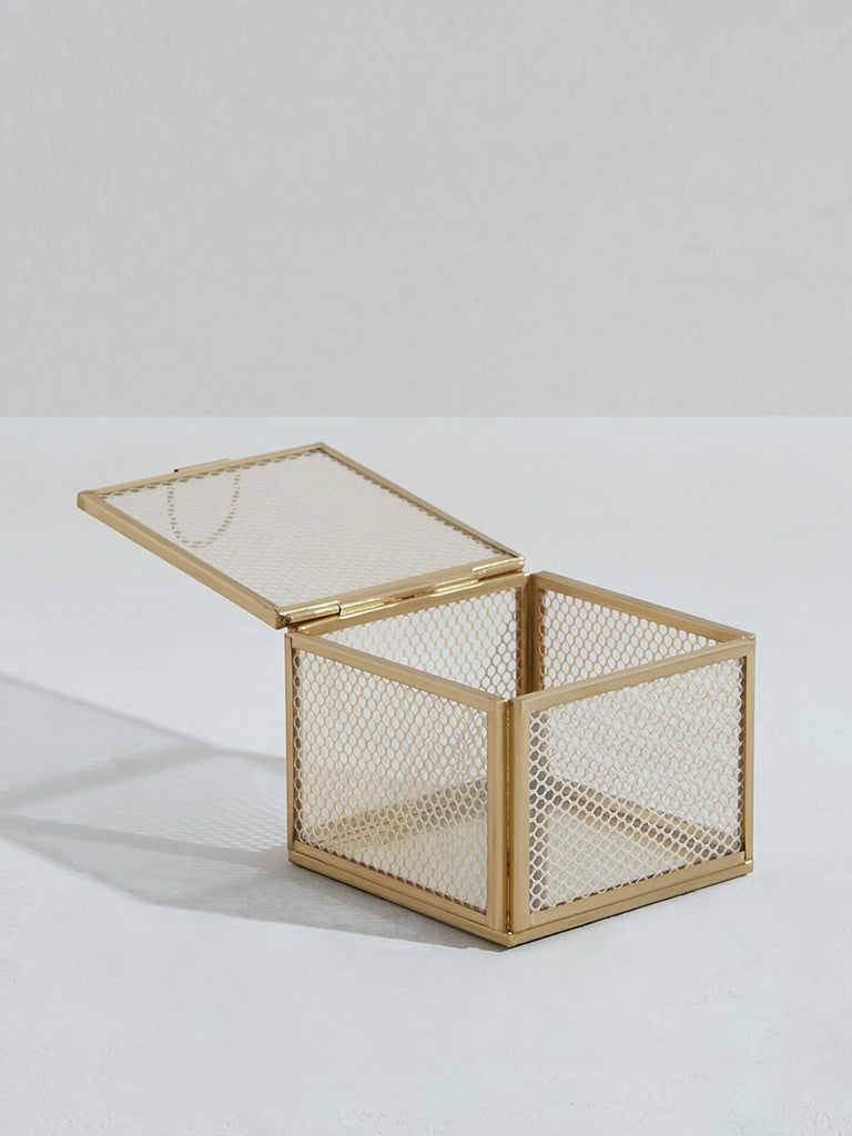 Westside Home Gold Twine Jewellery Box