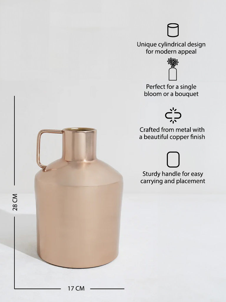 Westside Home Copper Cylindrical Vase