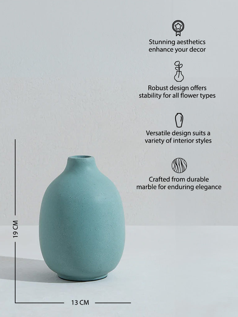 Westside Home Aqua Marble Vase