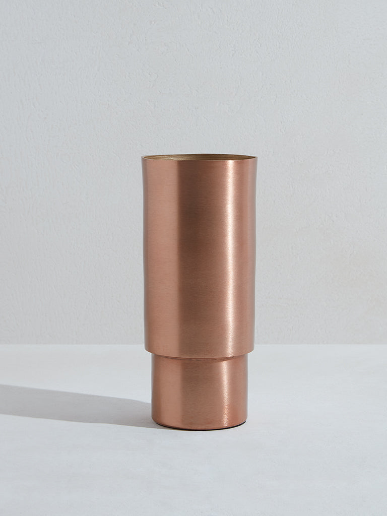 Westside Home Copper Pillar Vase- Small