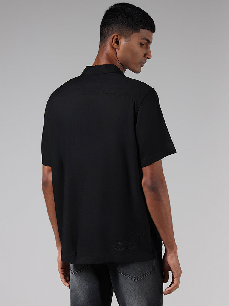 Nuon Black Relaxed-Fit Shirt