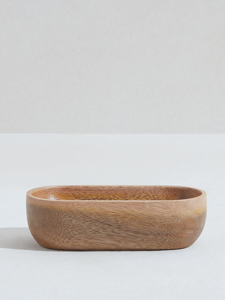 Westside Home Brown Boat Shaped Bowl