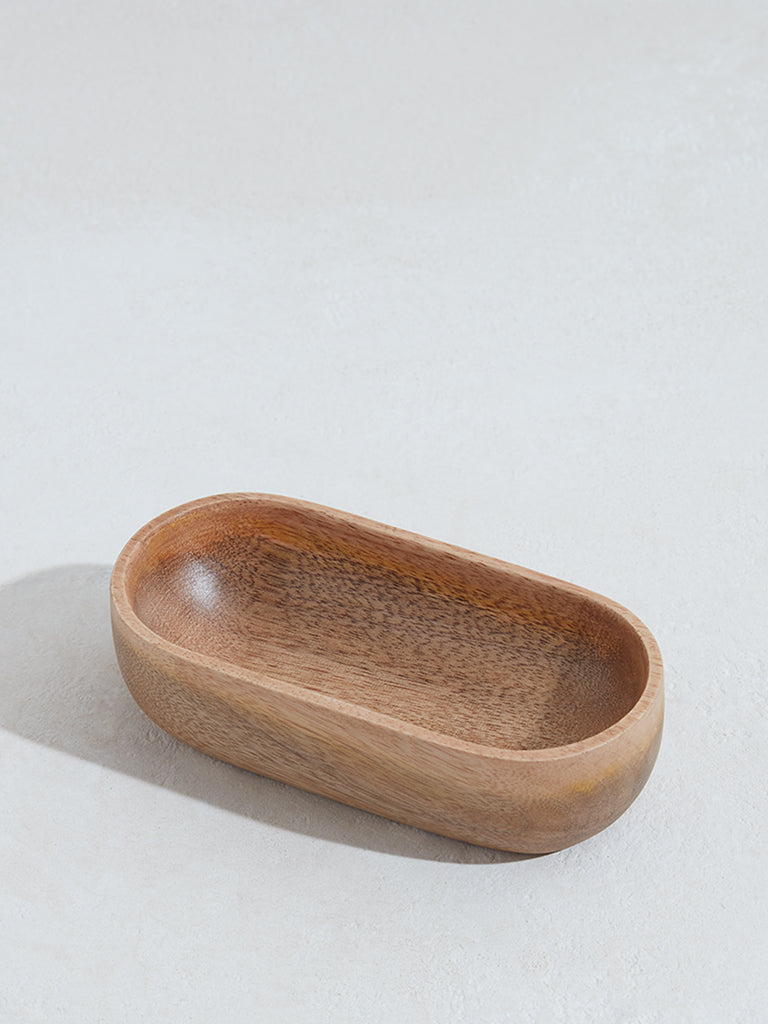 Westside Home Brown Boat Shaped Bowl