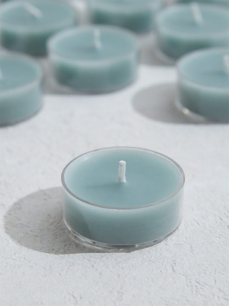 Westside Home Dark Green Tea Light Candles (Set of 16)