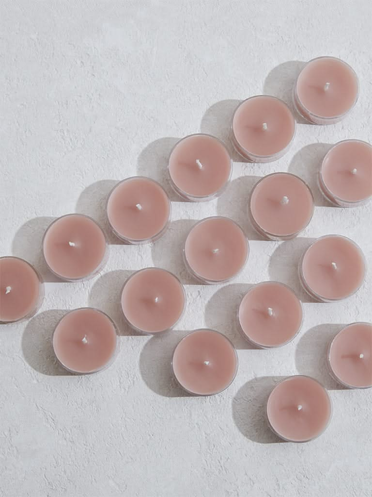 Westside Home Dusty Pink Tea Light Candles (Set of 16)