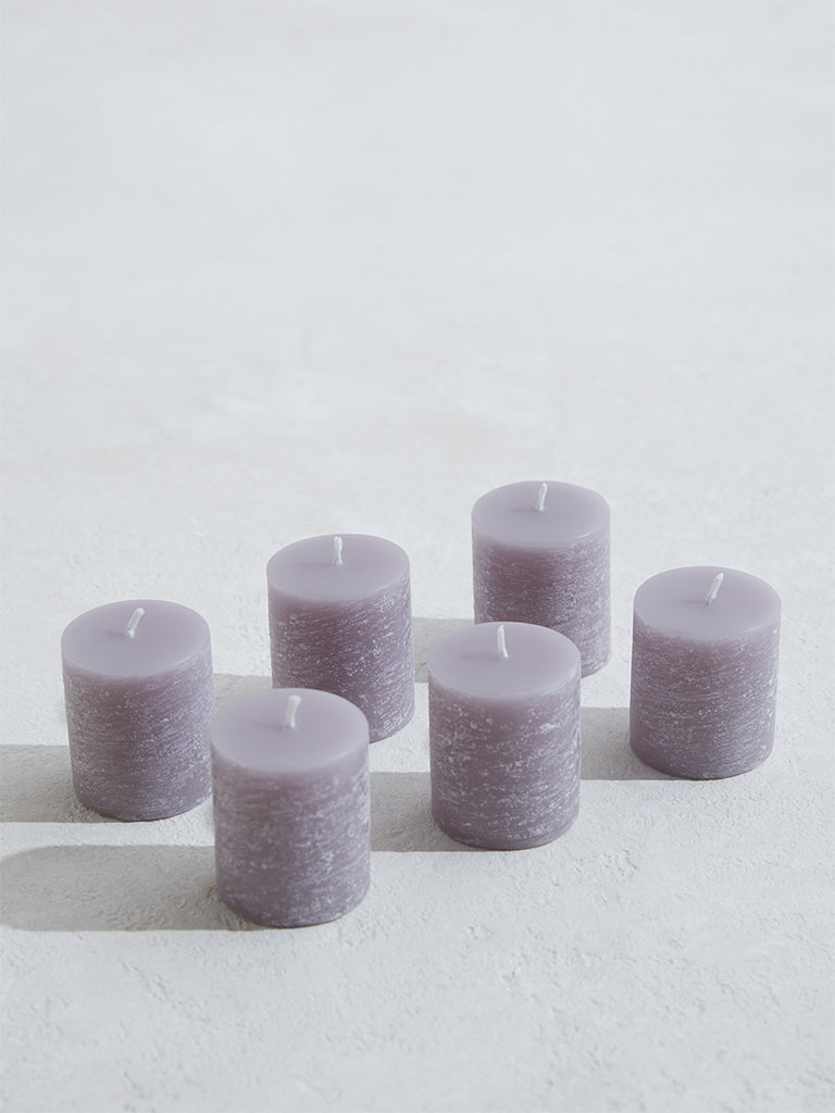 Westside Home Grey Votive Candles Set of Six