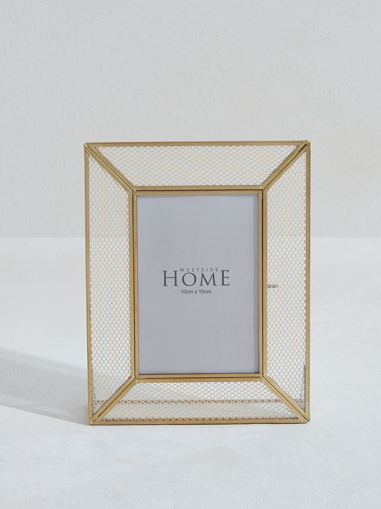 Westside Home Gold Metal Twine Photo Frame