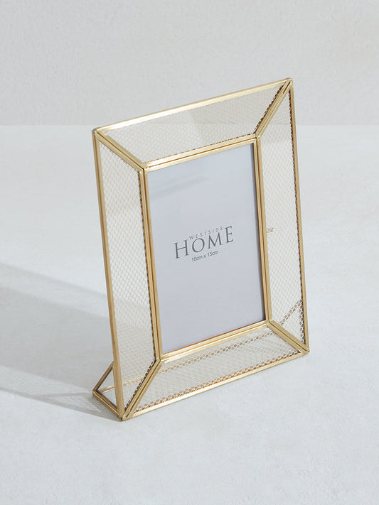 Westside Home Gold Metal Twine Photo Frame