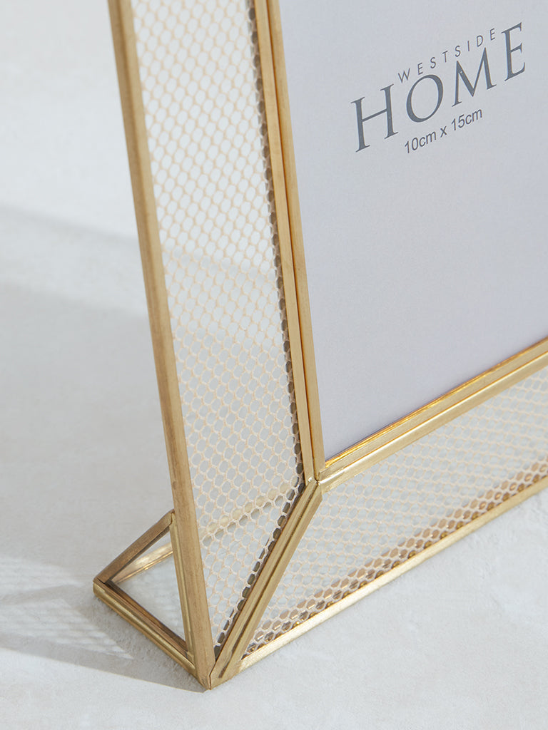 Westside Home Gold Metal Twine Photo Frame