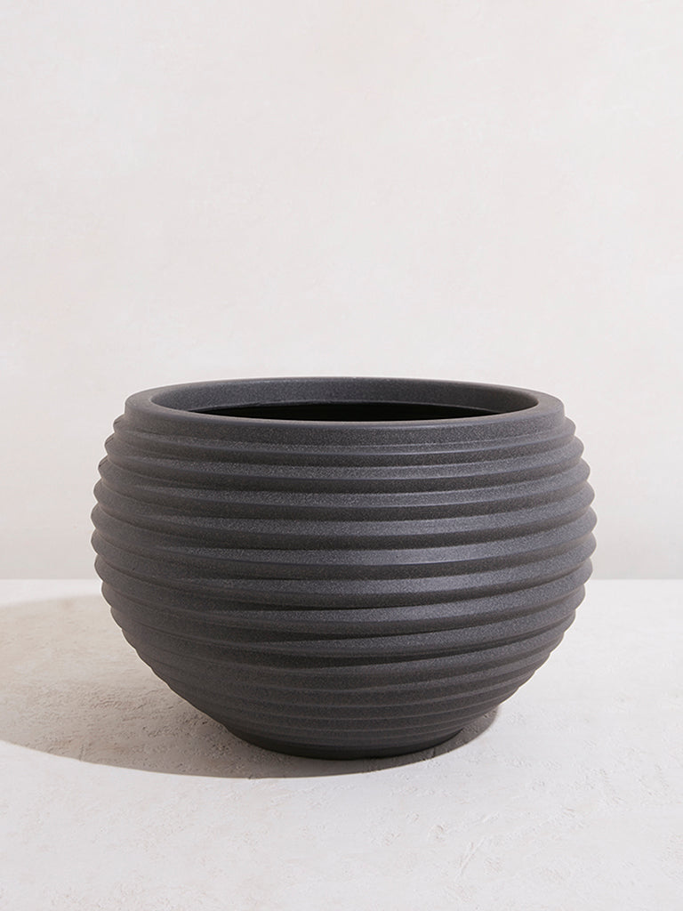 Westside Home Grey Round Planter-Large