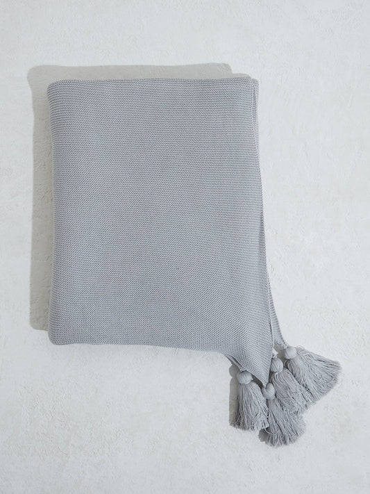 Westside Home Single Grey Throw