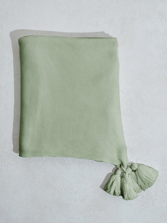 Westside Home Light Green Throw