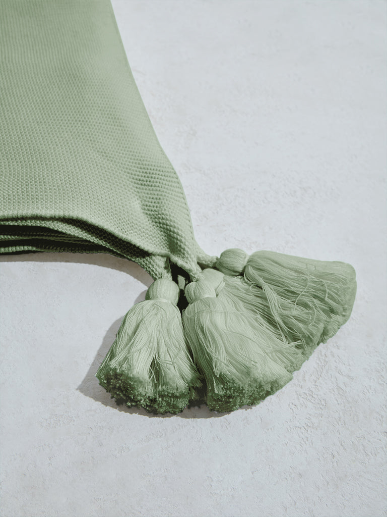 Westside Home Light Green Throw