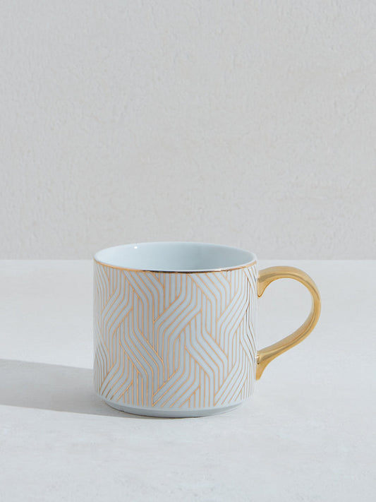 Westside Home Gold Geometrical Design Mug