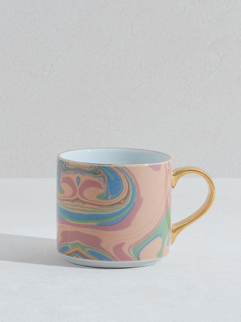 Westside Home Multicolor Marble Patterned Mug