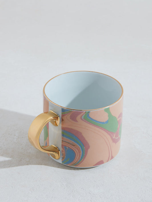 Westside Home Multicolor Marble Patterned Mug