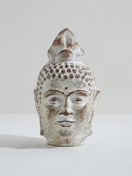 Westside Home Off-White Paper Mache Buddha