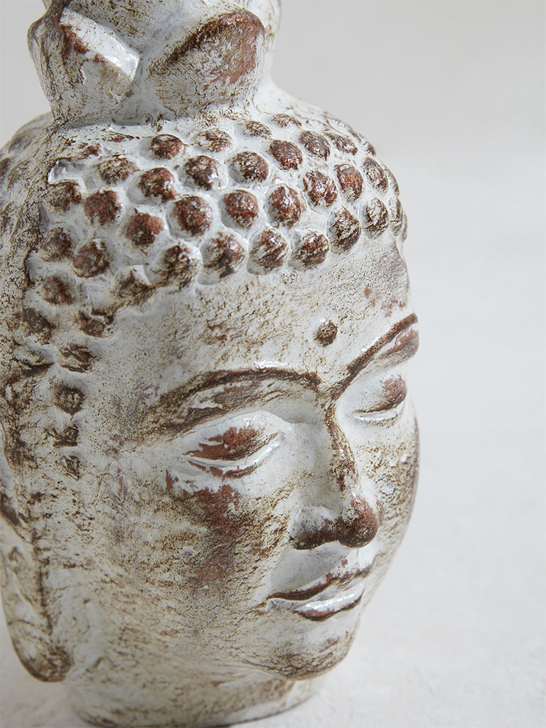 Westside Home Off-White Paper Mache Buddha