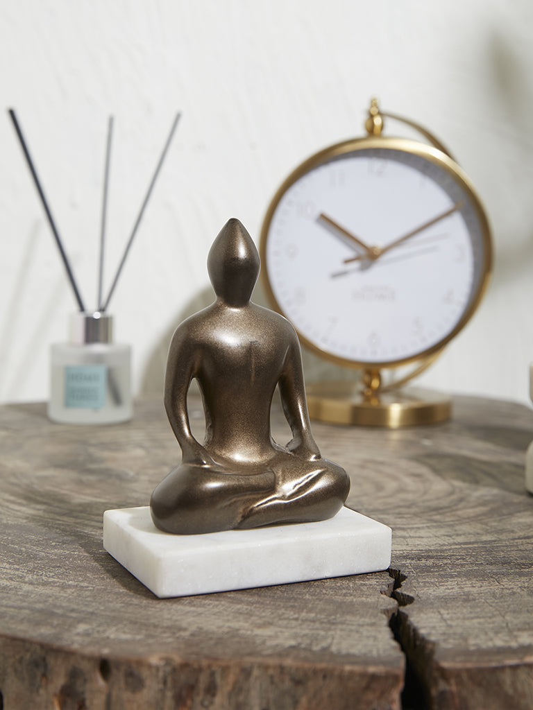 Westside Home Gold Buddha Yoga on Marble