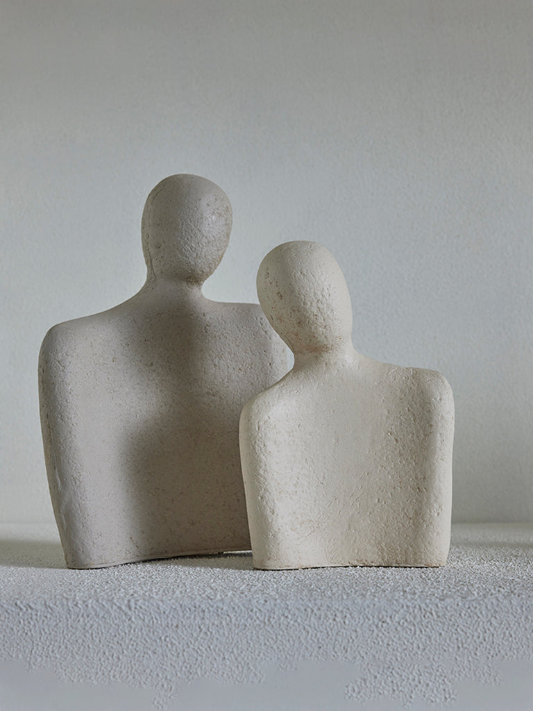 Westside Home Off White Paper Mache Couple