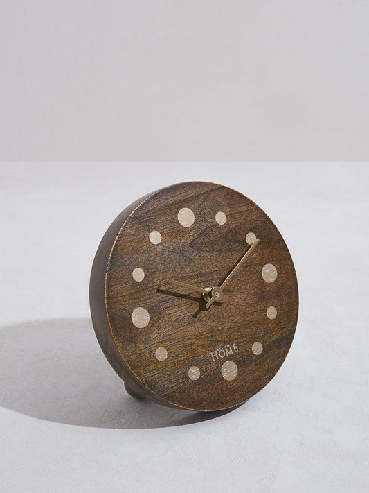 Westside Home Brown Wooden Clock