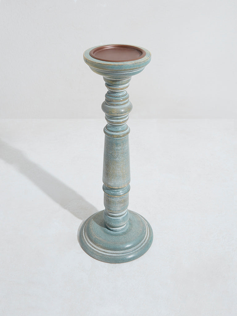 Westside Home Green Vintage Candle Stand-Large