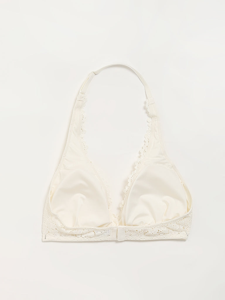 Superstar Off-White Lace Bra